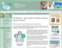 Tablet Screenshot of pre-diabetes.insulitelabs.com